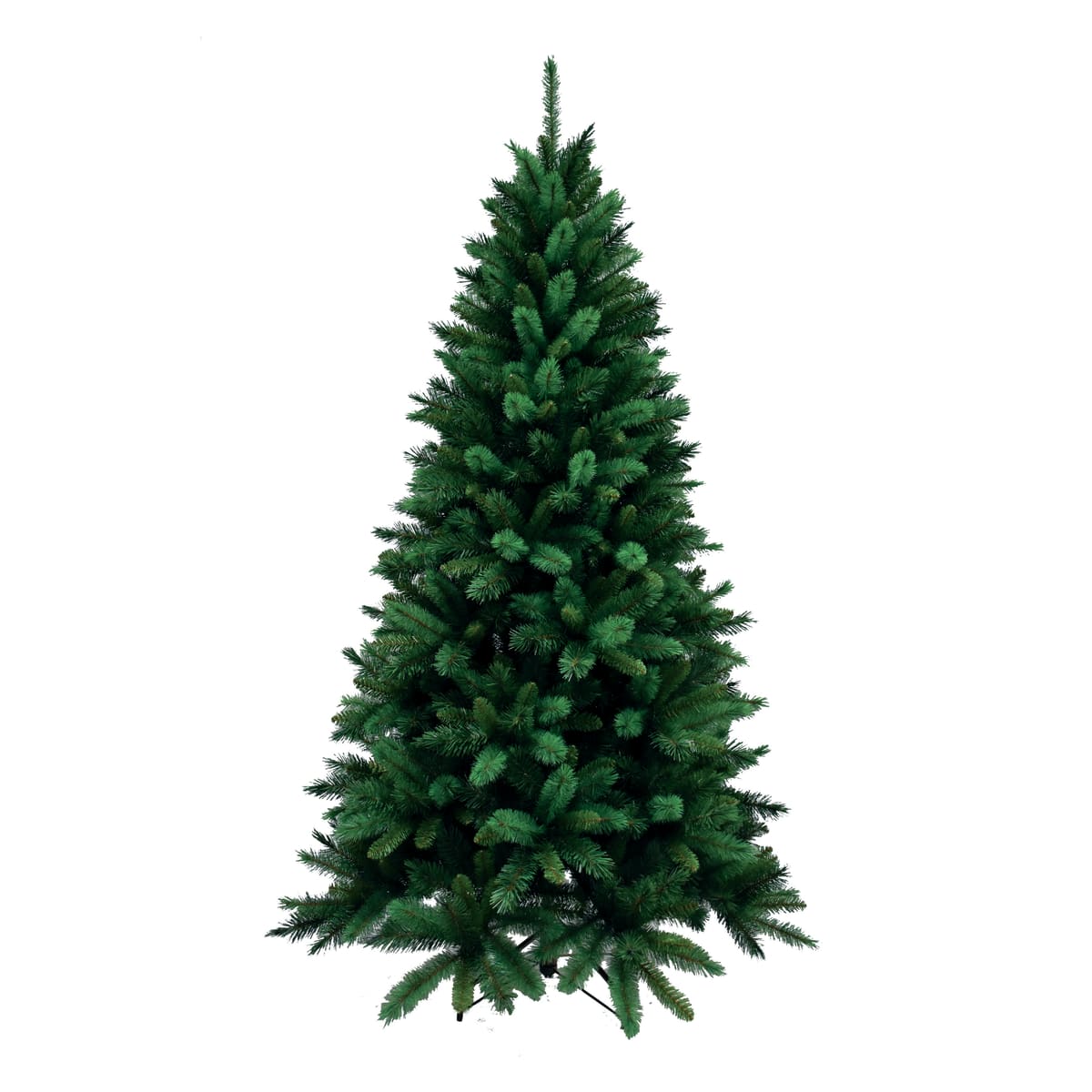 LIVIGNO CHRISTMAS TREE H 240 GREEN ARTIFICIAL METAL BASE 1361 BRANCHES