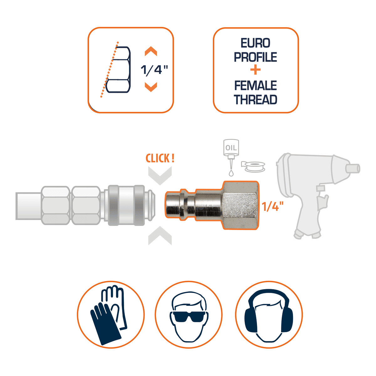 DEXTER QUICK COUPLING 1/4 FEMALE