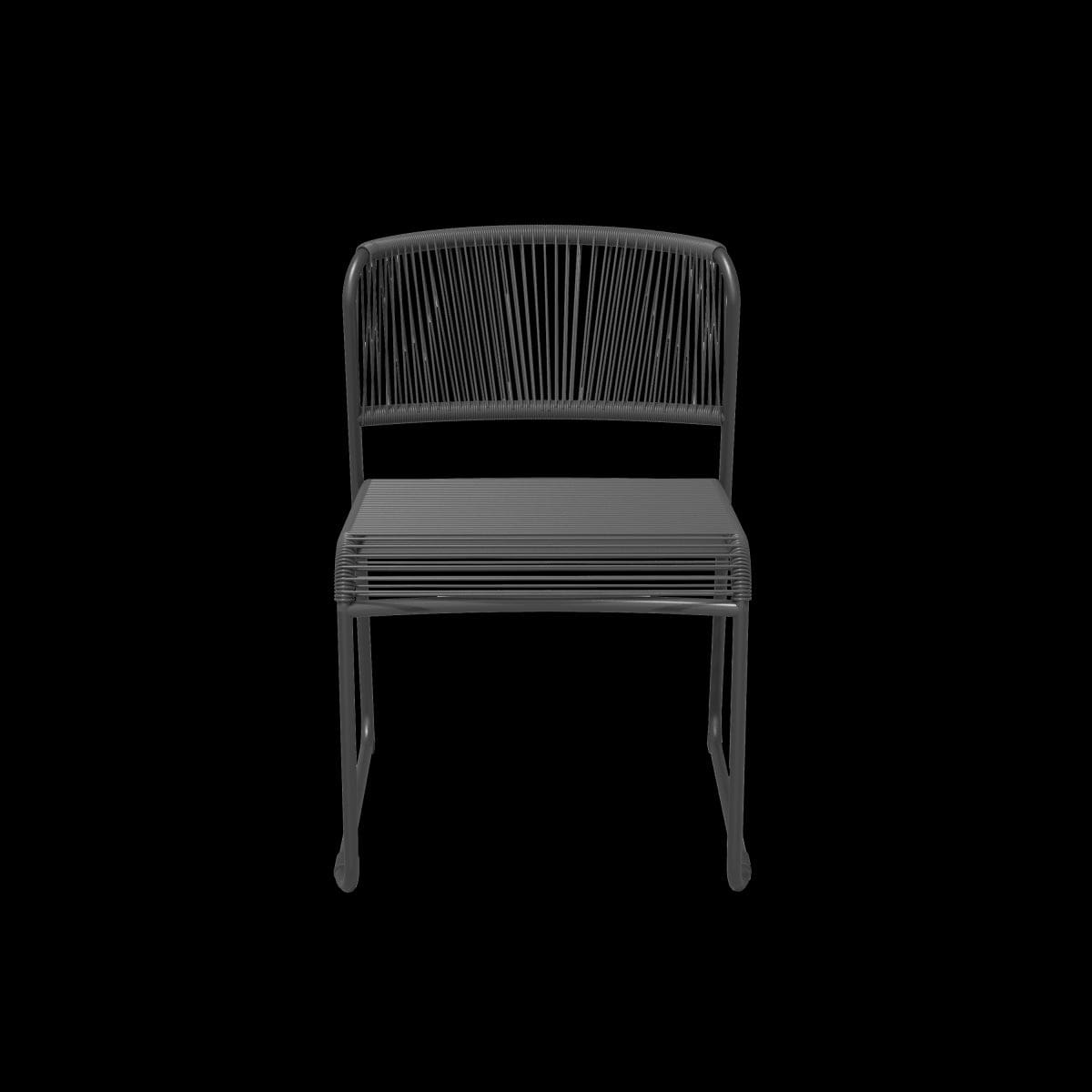 Bricocenter ARMCHAIR DUO NATERIAL Steel and wicker 50X59X71.5H cm anthracite