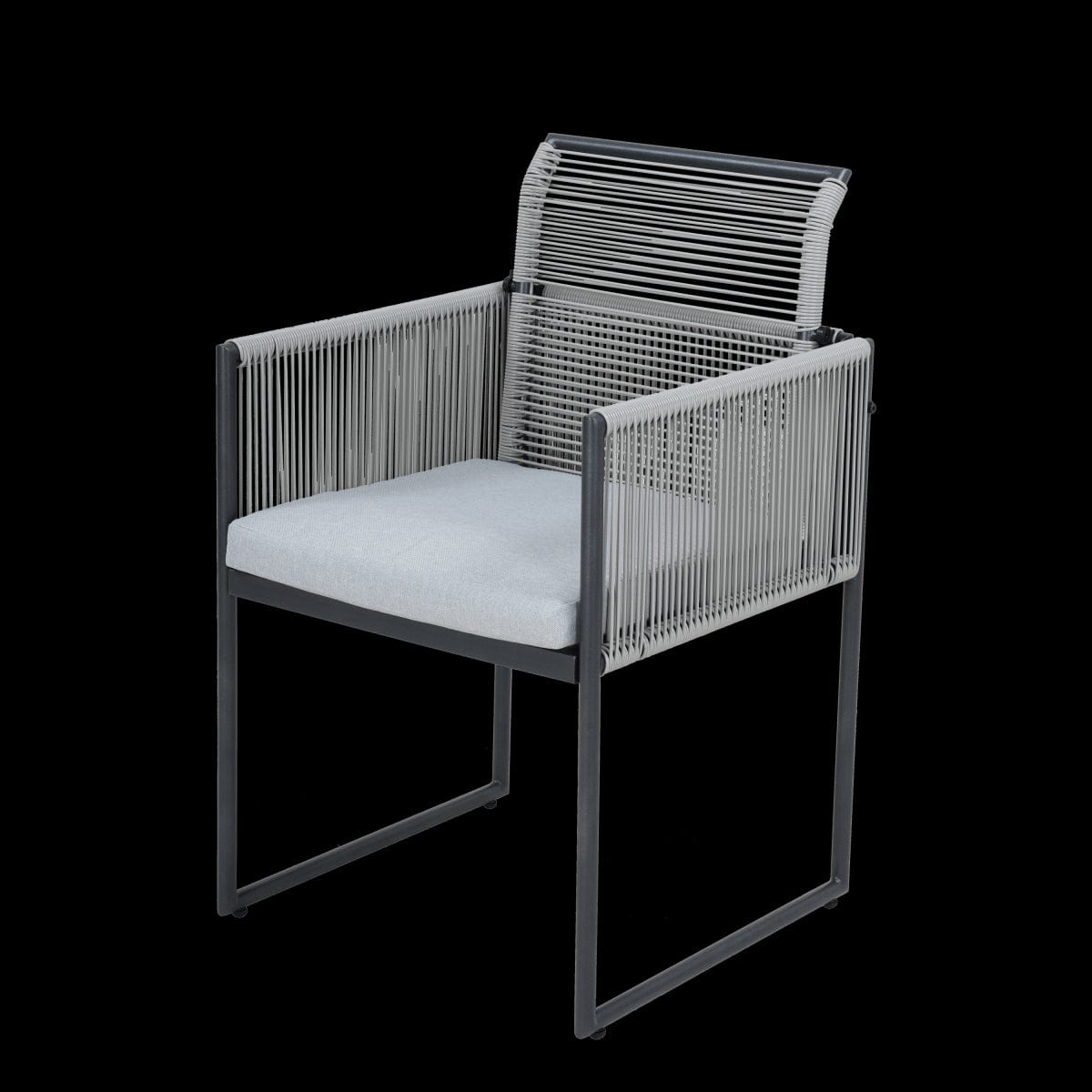 Bricocenter 4 SEATER DINING SET 110X110 TABLE WITH GLASS TOP AND 4 SYNTHETIC WICKER CHAIRS