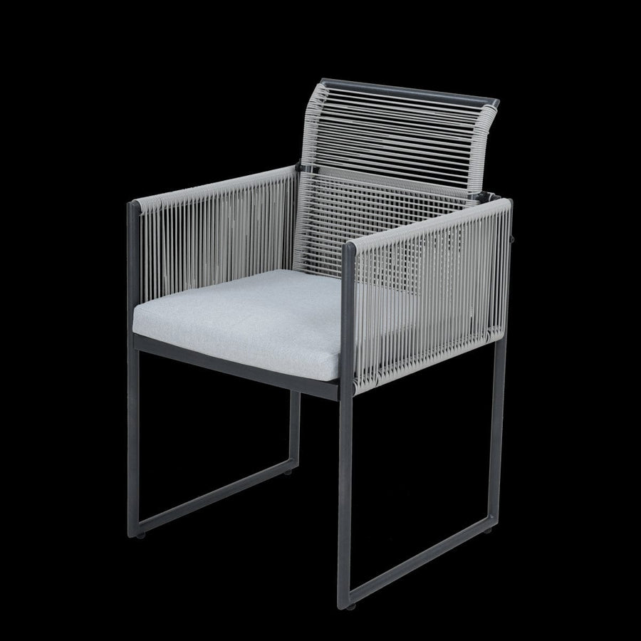 Bricocenter 4 SEATER DINING SET 110X110 TABLE WITH GLASS TOP AND 4 SYNTHETIC WICKER CHAIRS