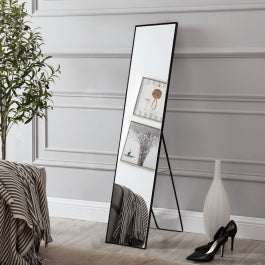 PSYCHE MIRROR METAL BLACK 35X151.5CM