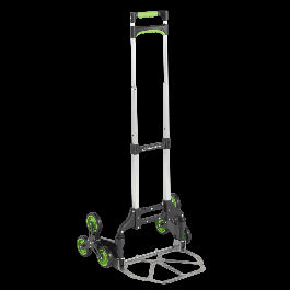 ALUMINIUM FOLDING STAIR TROLLEY STANDERS CAPACITY 70 KG WITH 3 WHEELS ON EACH SIDE