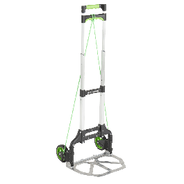 ALUMINIUM FOLDING TROLLEY STANDERS CAPACITY 70 KG STEEL PLATFORM