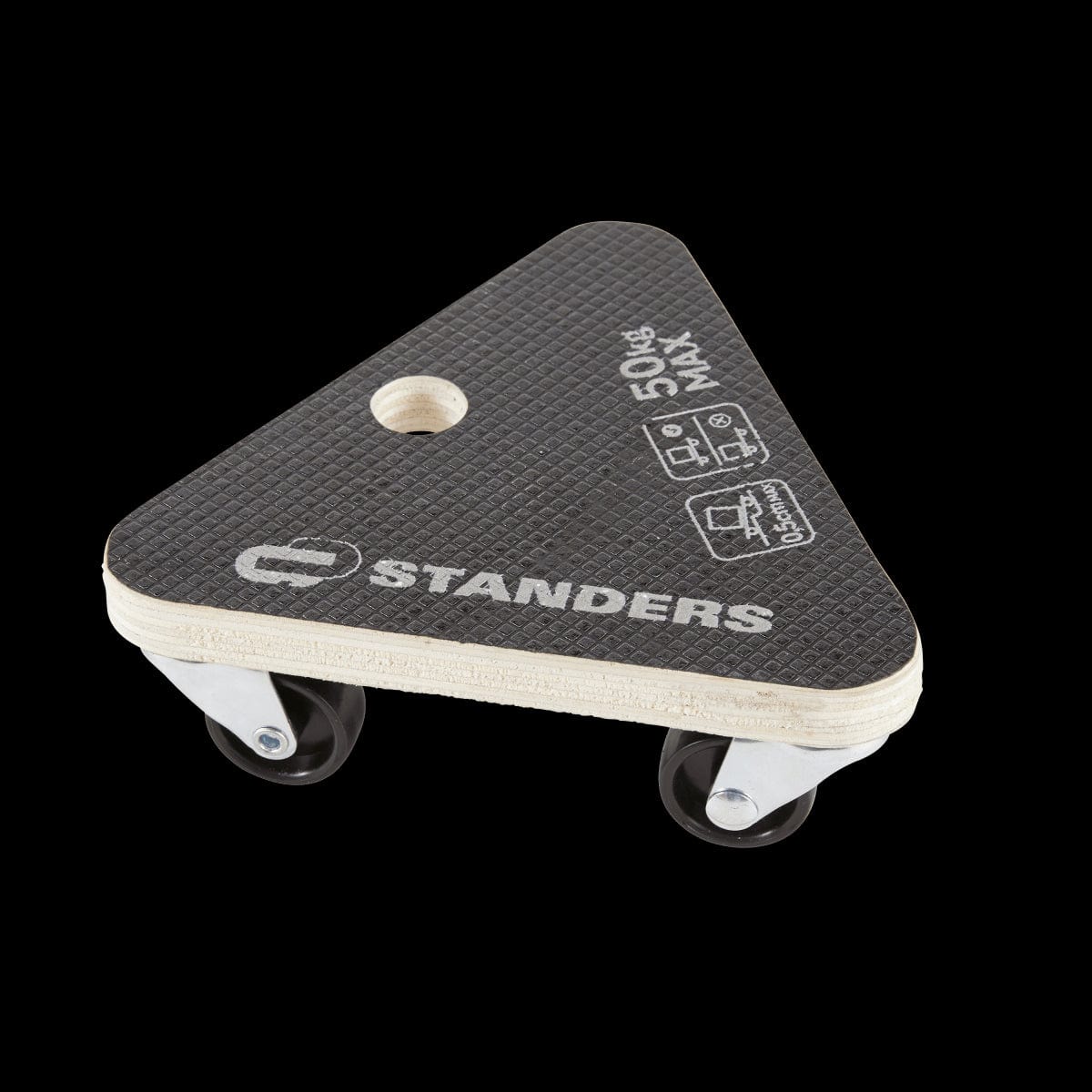 Bricocenter BASE MOVES ALL TRIANGULAR, MEASURES 15.0X13.5X5.3 CM CAPACITY 50 KG, 3 WHEELS DIA. 30MM