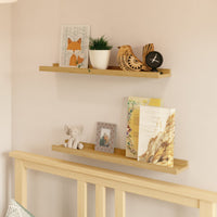 U-SHAPED SHELF 60X10X3 OAK