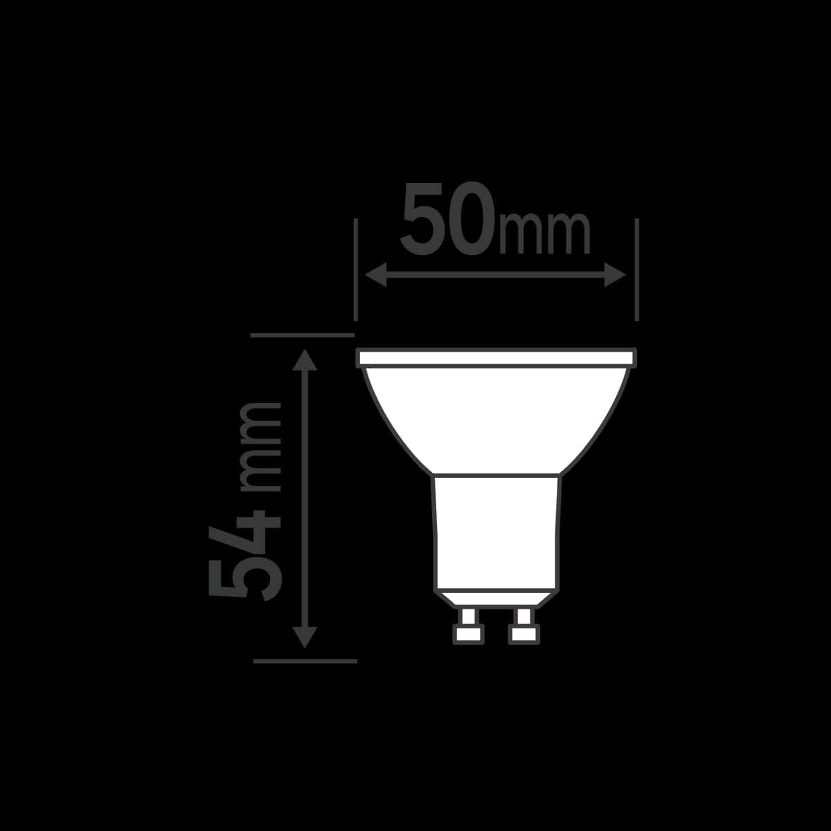 Bricocenter LAMPADINA LED NATULIGHT GU10=50W TRASPARENTE LUCE NATURALE