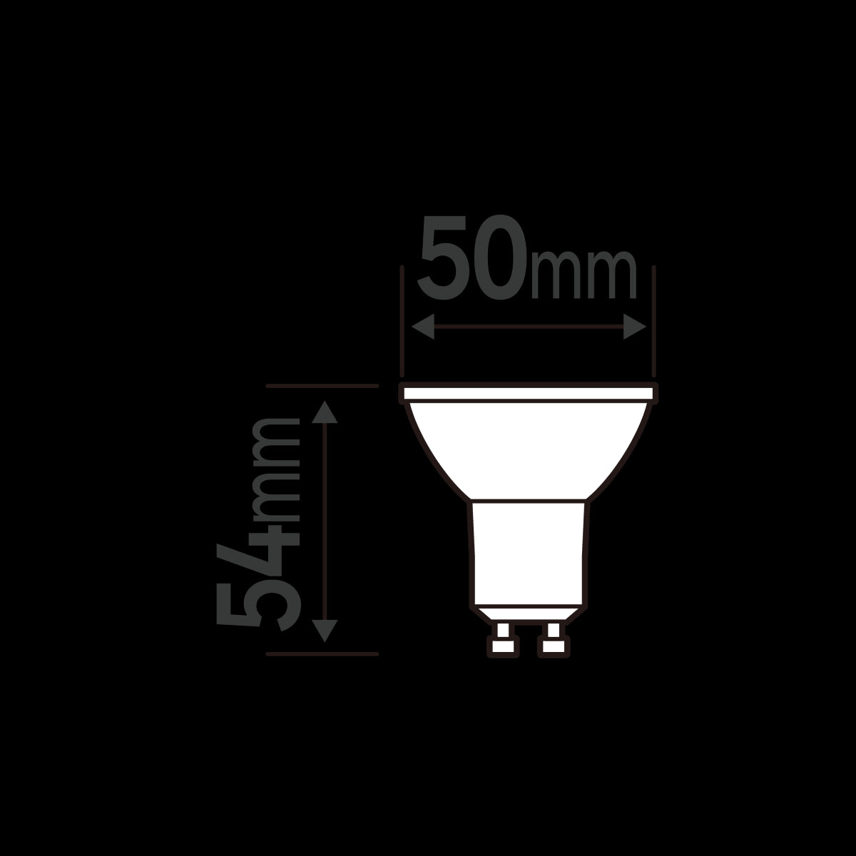 LED BULB GU10 68W TRANSPARENT NATURAL LIGHT
