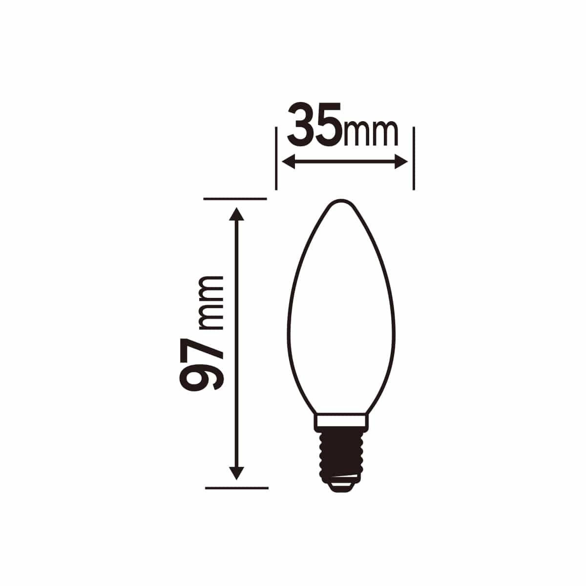 Bricocenter LED BULB E14=60W CANDLE FROSTED WARM LIGHT