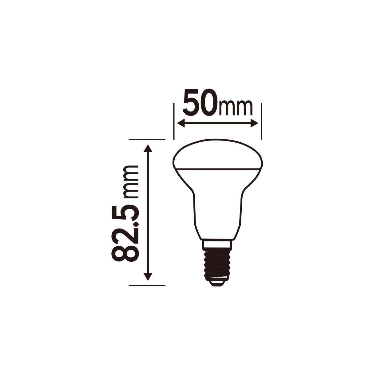 LED BULB E14=60W R50 NATURAL LIGHT