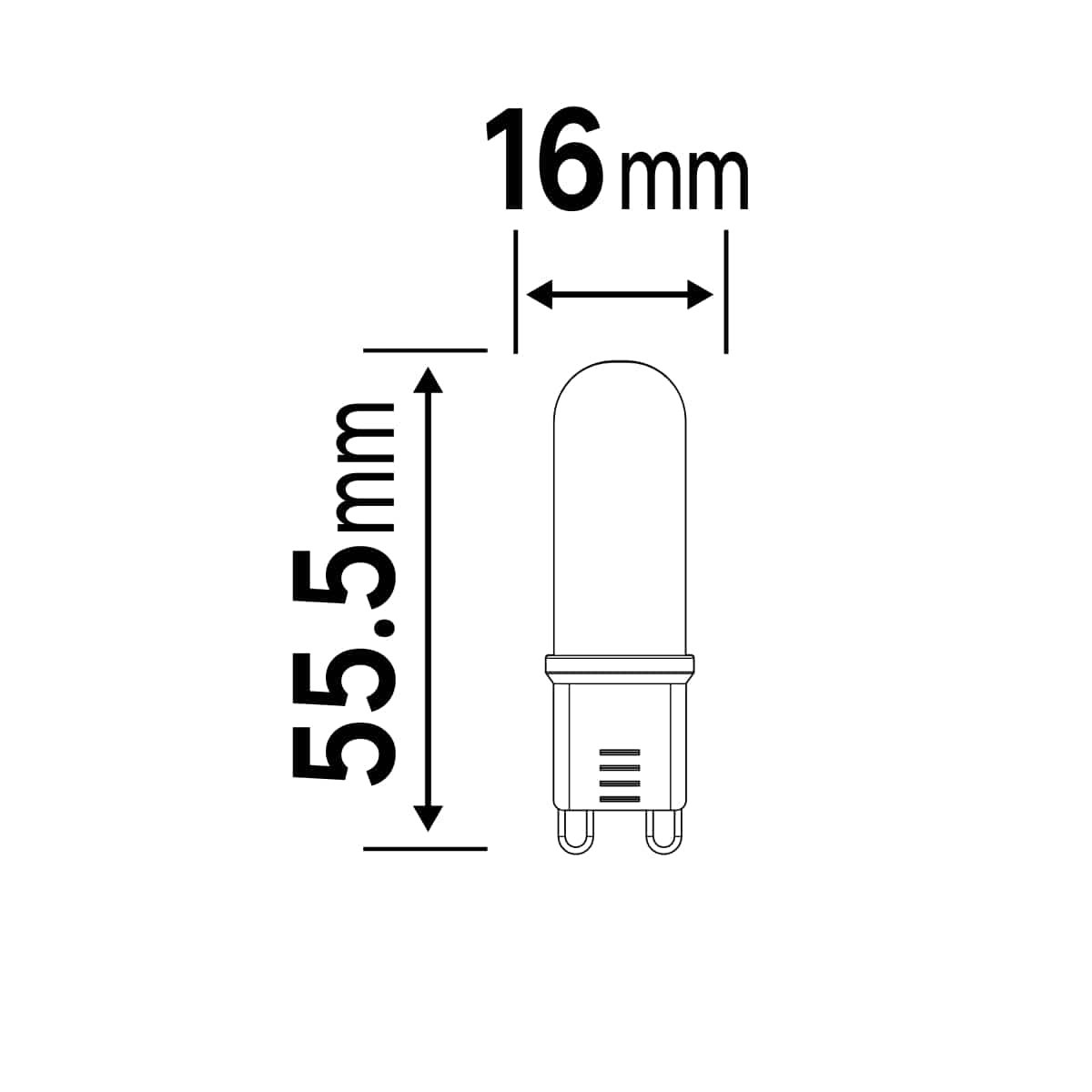 3 BULBS G9=40W NATURAL LIGHT