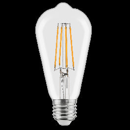 LED DECORATIVE BULB E27=75W TRANSPARENT WARM LIGHT