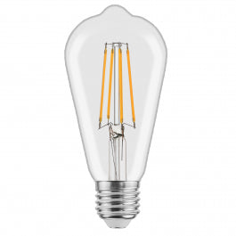 LED DECORATIVE BULB E27=75W CLEAR NATURAL LIGHT