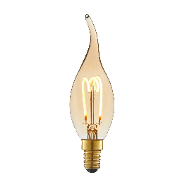 LAMPADINA DECORATIVA LED E14=21W CANDELA AMBRATA