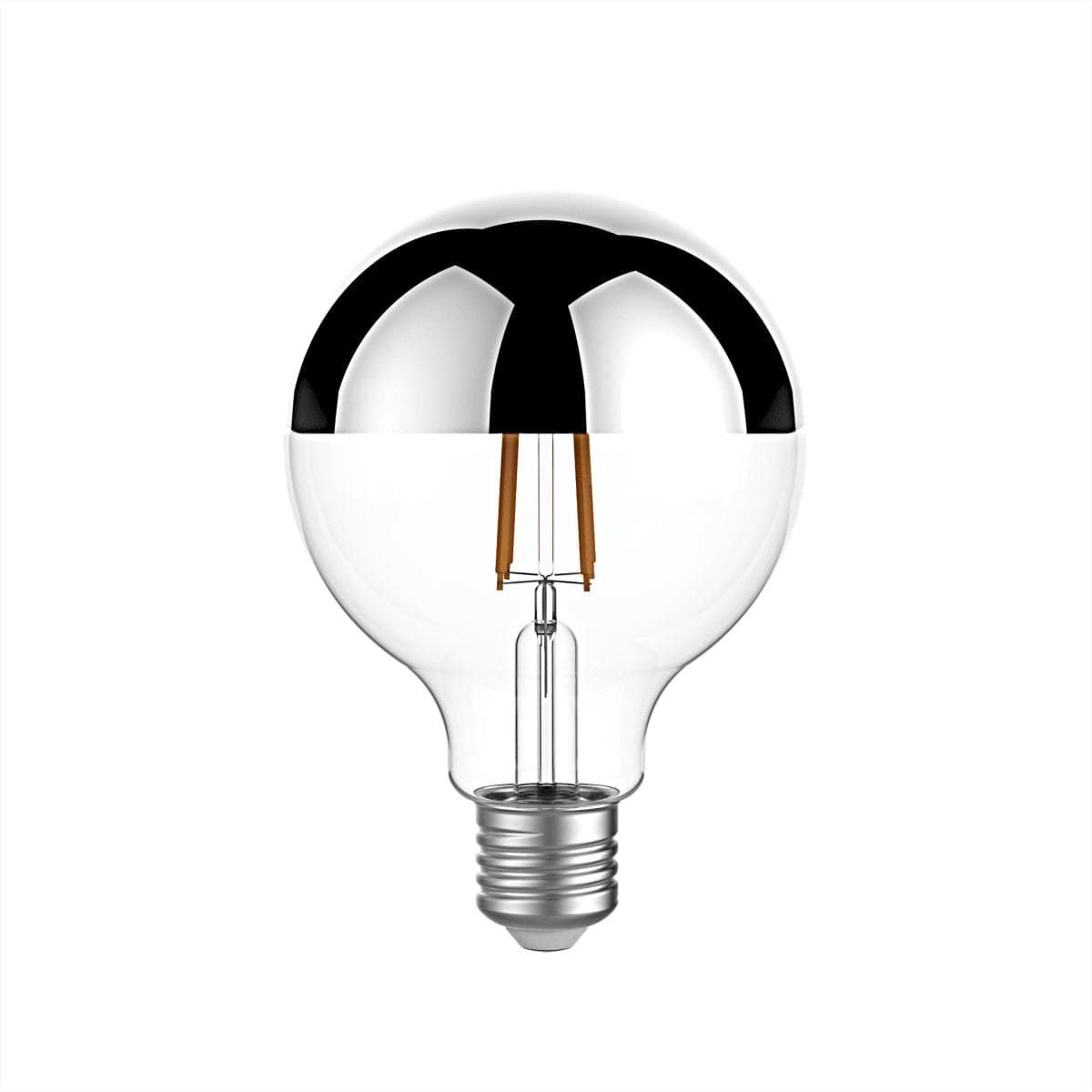 Bricocenter LED BULB E27=60W GLOBE SILVER WARM LIGHT