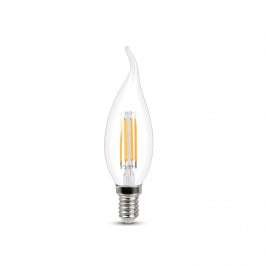 LED BULB E14 =40W FLAME TRANSPARENT WARM LIGHT