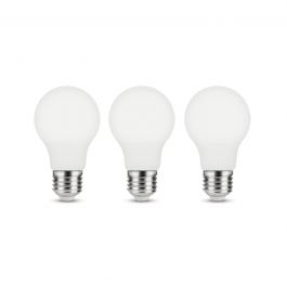 3 LED BULBS E27=100W DROP FROSTED WARM LIGHT