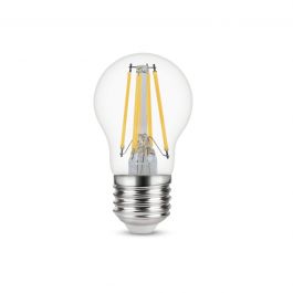 LAMPADINA LED E27 =40W SFERA TRASPARENTE LUCE NATURALE