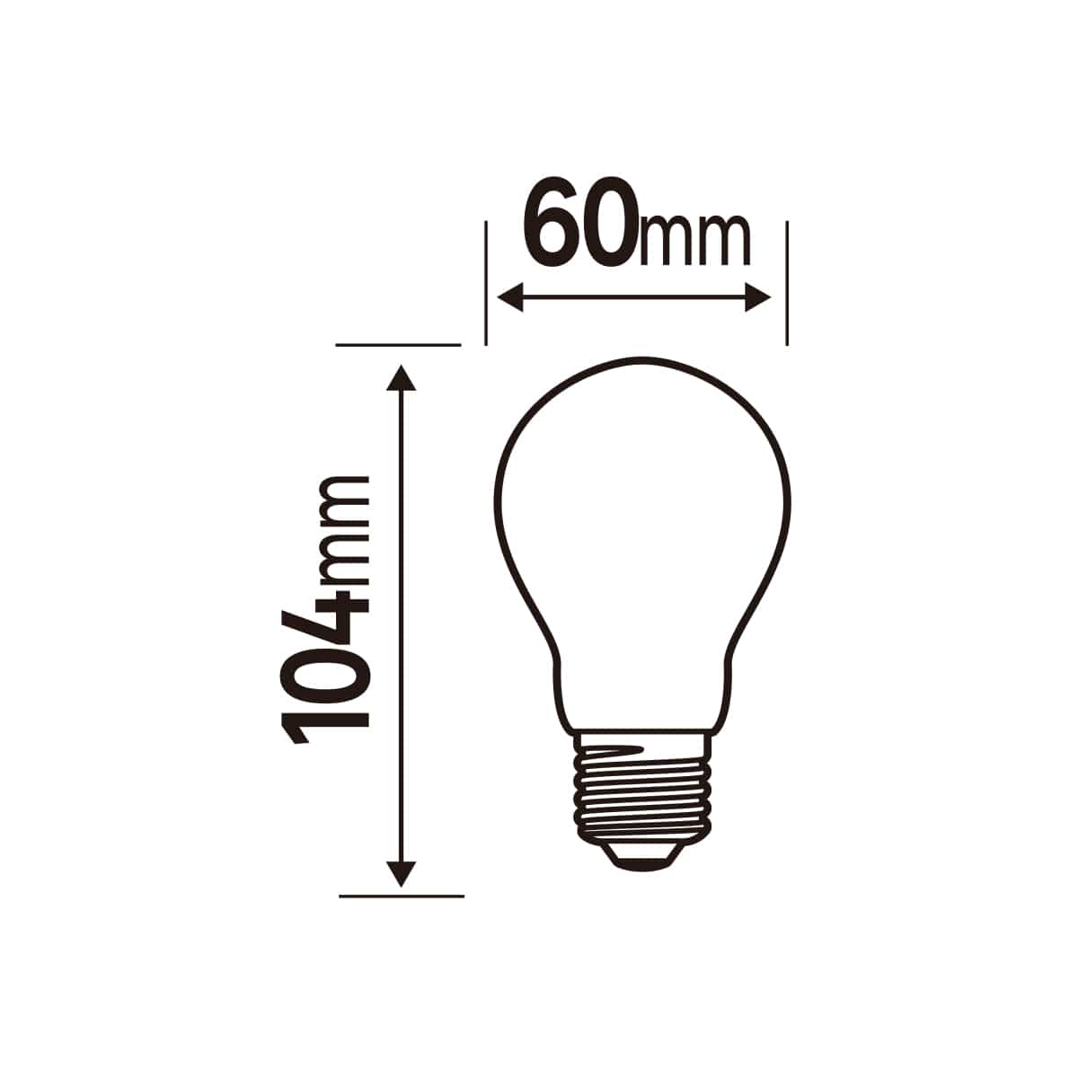 Bricocenter LED BULB E27=60W FROSTED DROP NATURAL LIGHT