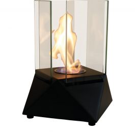 OSLO BIO-FIREPLACE BLACK PAINTED STEEL CM 26 X 28 X 26