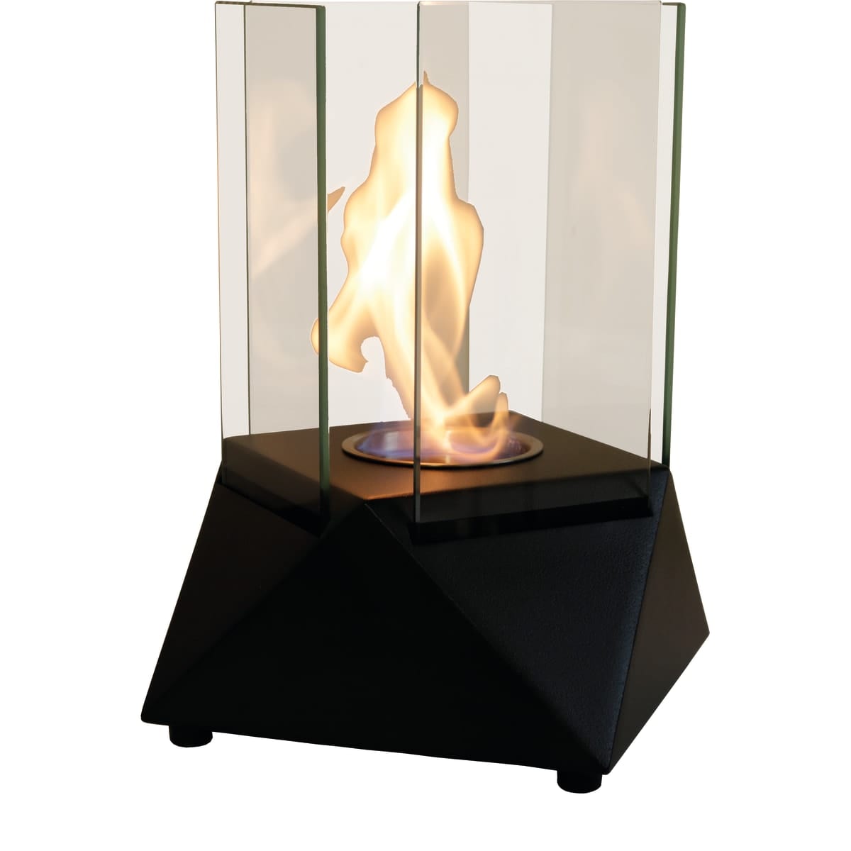 Bricocenter OSLO BIO-FIREPLACE BLACK PAINTED STEEL CM 26 X 28 X 26