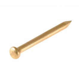 NAIL 1.4X25MM ROUND HEAD BRASS 130 PIECES