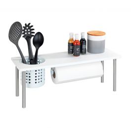 WHITE KITCHEN SINK SHELF
