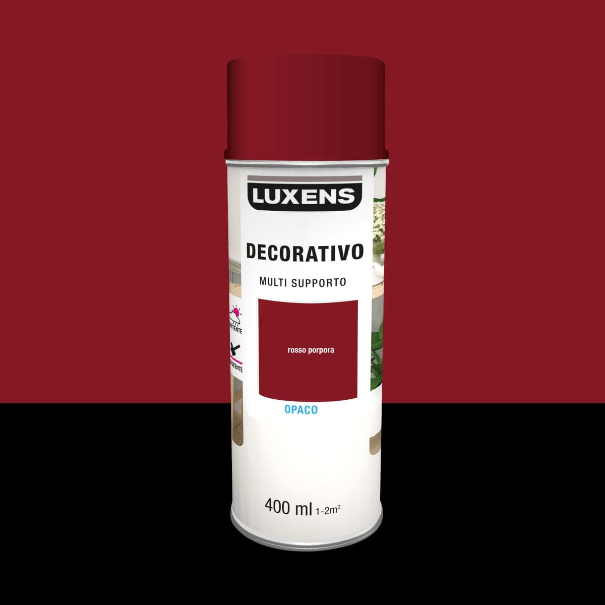 Bricocenter SPRAY PURPLE RED MATT SOLVENT 400 ML LUXENS