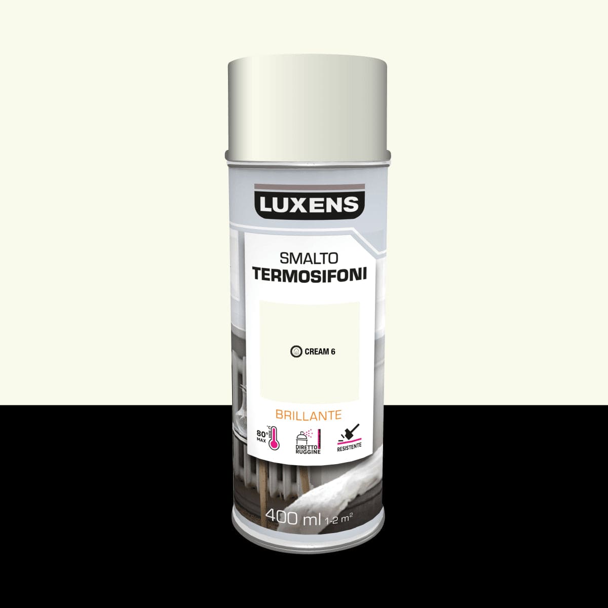 Bricocenter RADIATOR SPRAY BRILLIANT IVORY 400ML LUXENS