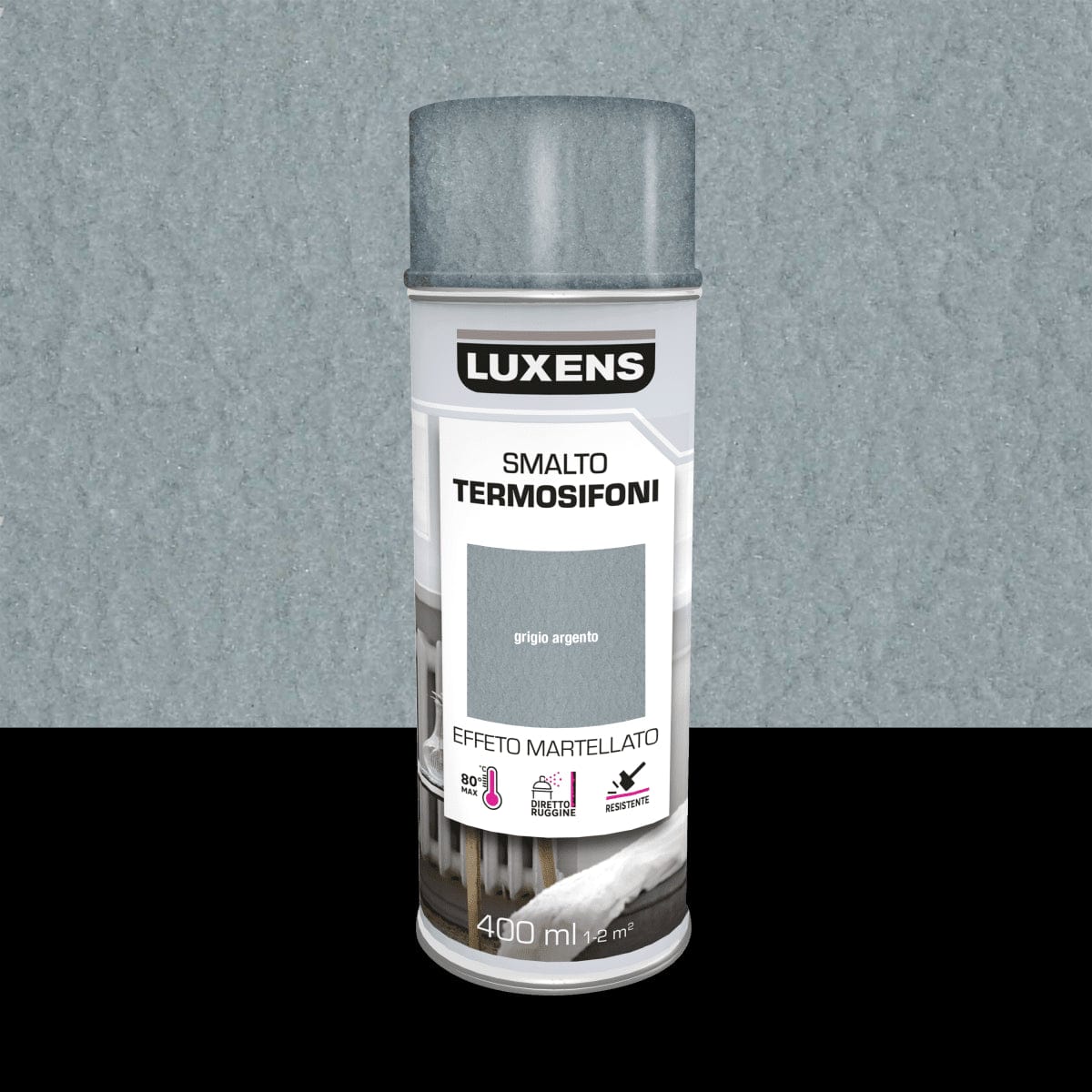 Bricocenter SPRAY TERMOSIFONI SILVER MARTELLATO 400ML LUXENS