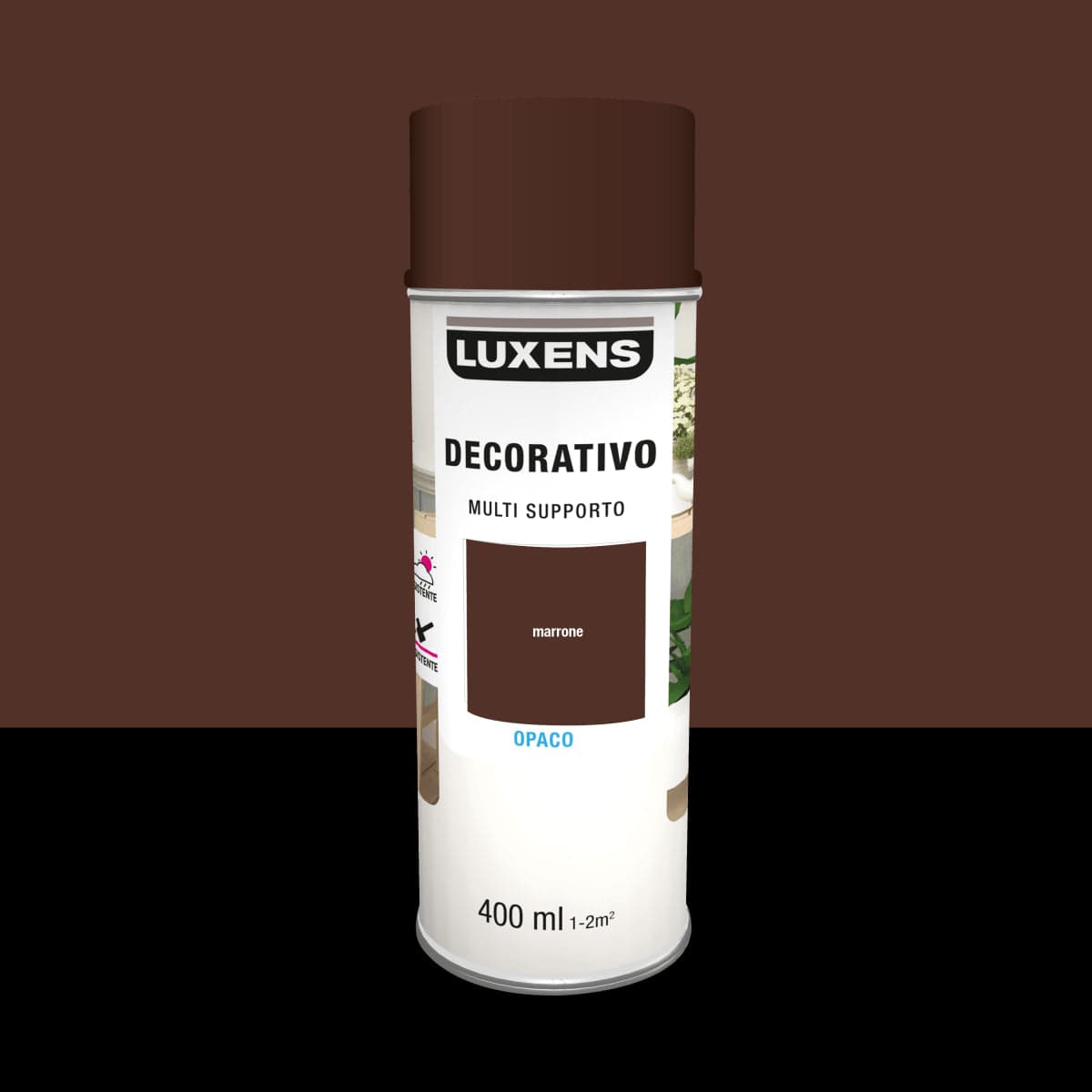 Bricocenter SPRAY MARRONE OPACO SOLVENT 400 ML LUXENS