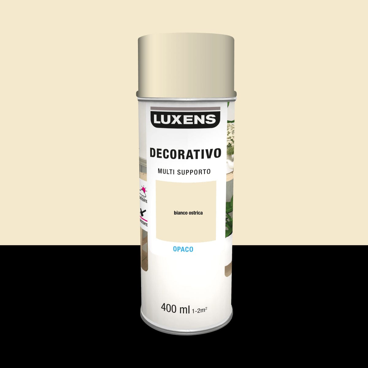 Bricocenter SPRAY IVORY MATT SOLVENT 400 ML LUXENS