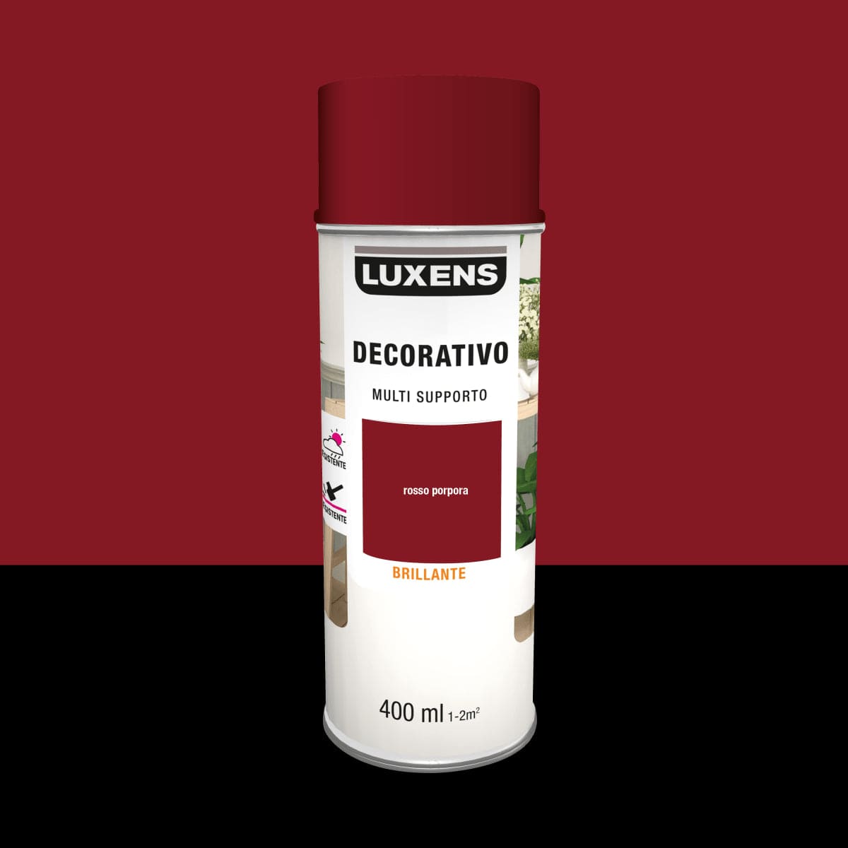 Bricocenter SPRAY BRILLIANT PURPLE RED SOLVENT 400 ML LUXENS