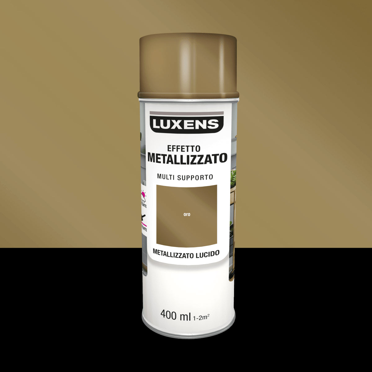 GOLD CHROME SPRAY 400 ML LUXENS