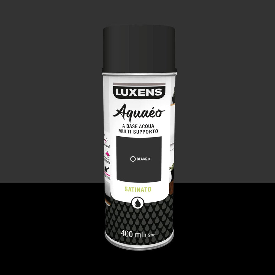 Bricocenter AQUA SPRAY BLACK SATIN 400 ML LUXENS