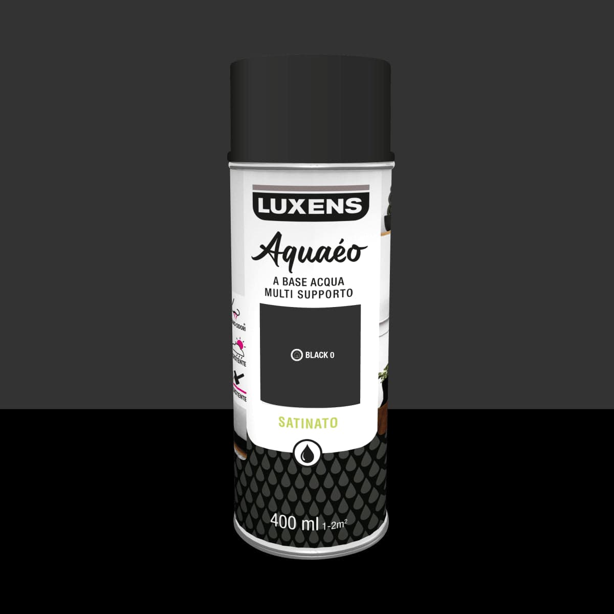 AQUA SPRAY BLACK SATIN 400 ML LUXENS