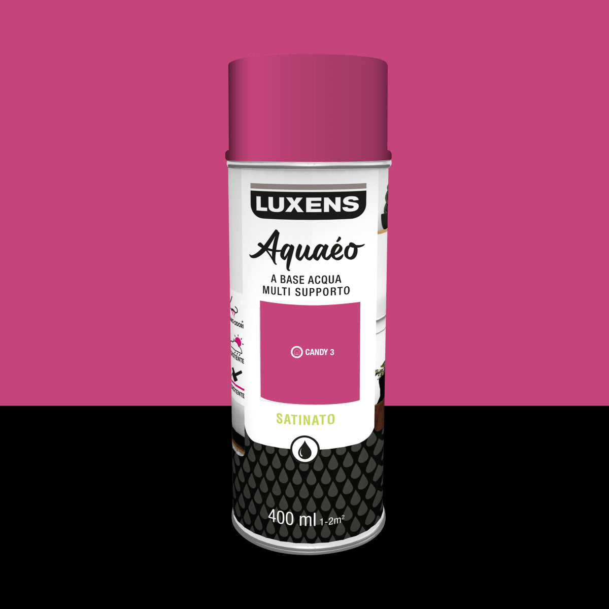 SPRAY PINK CANDY 3 SATIN WATER 400 ML LUXENS