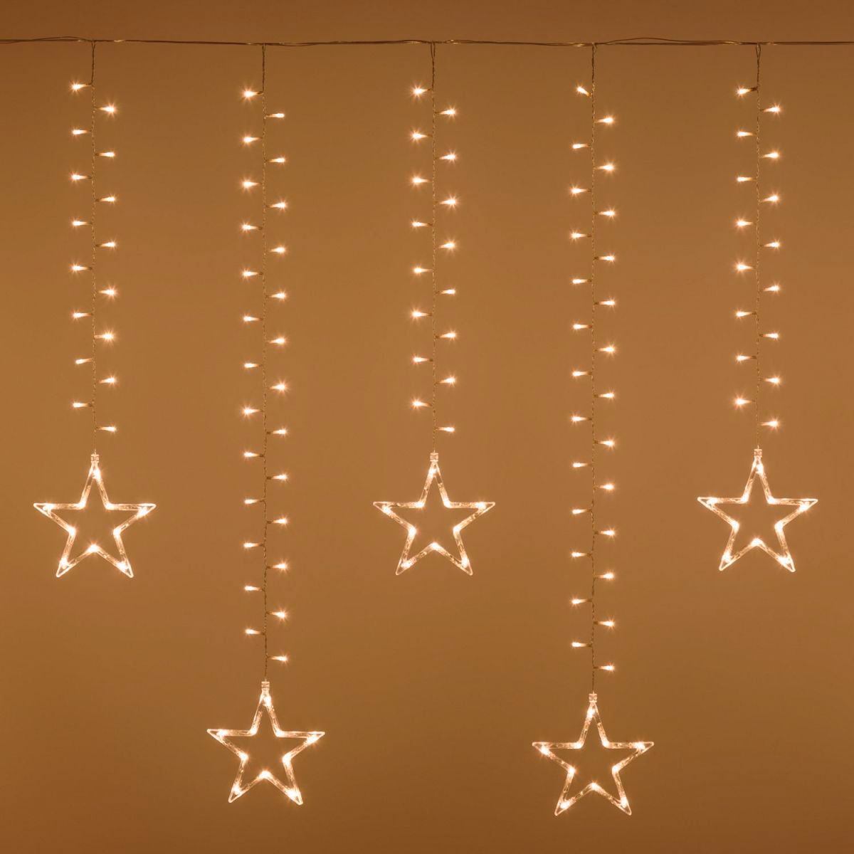 bright curtain 20 stars 620 led warm light 500xh105 cm indoor and outdoor use