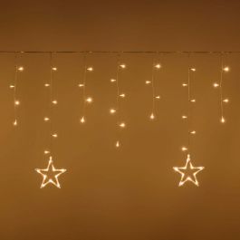 5 star light curtain 150 led warm light 400xh80 cm indoor and outdoor use