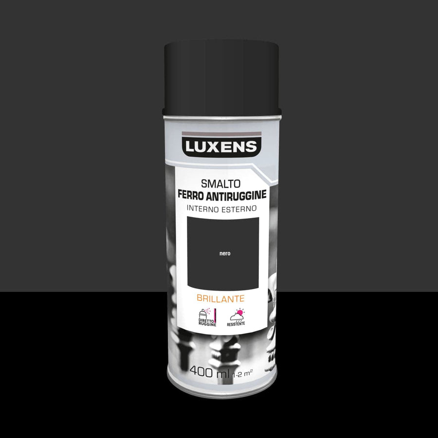 Bricocenter 400 ML LUXENS GLOSSY BLACK ANTI-RUST SPRAY