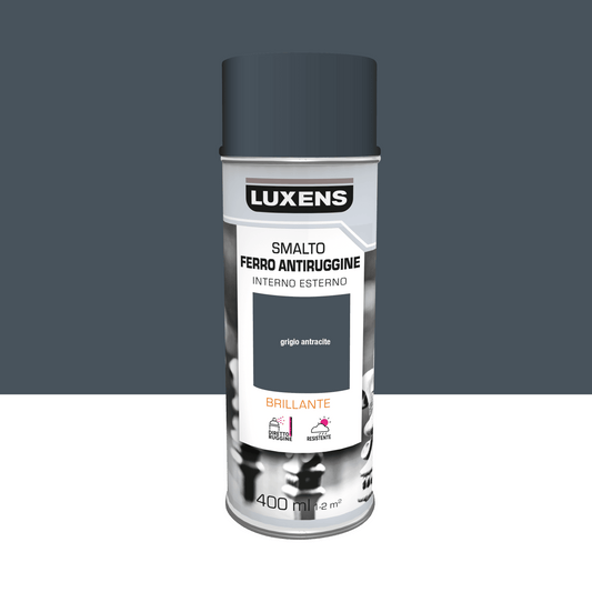 GLOSSY GRAY RUSTPROOFING SPRAY 400 ML LUXENS