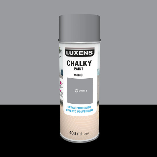 Bricocenter SPRAY CHALKY  GRIGIO GRANITO 3  OPACO 400 ML LUXENS