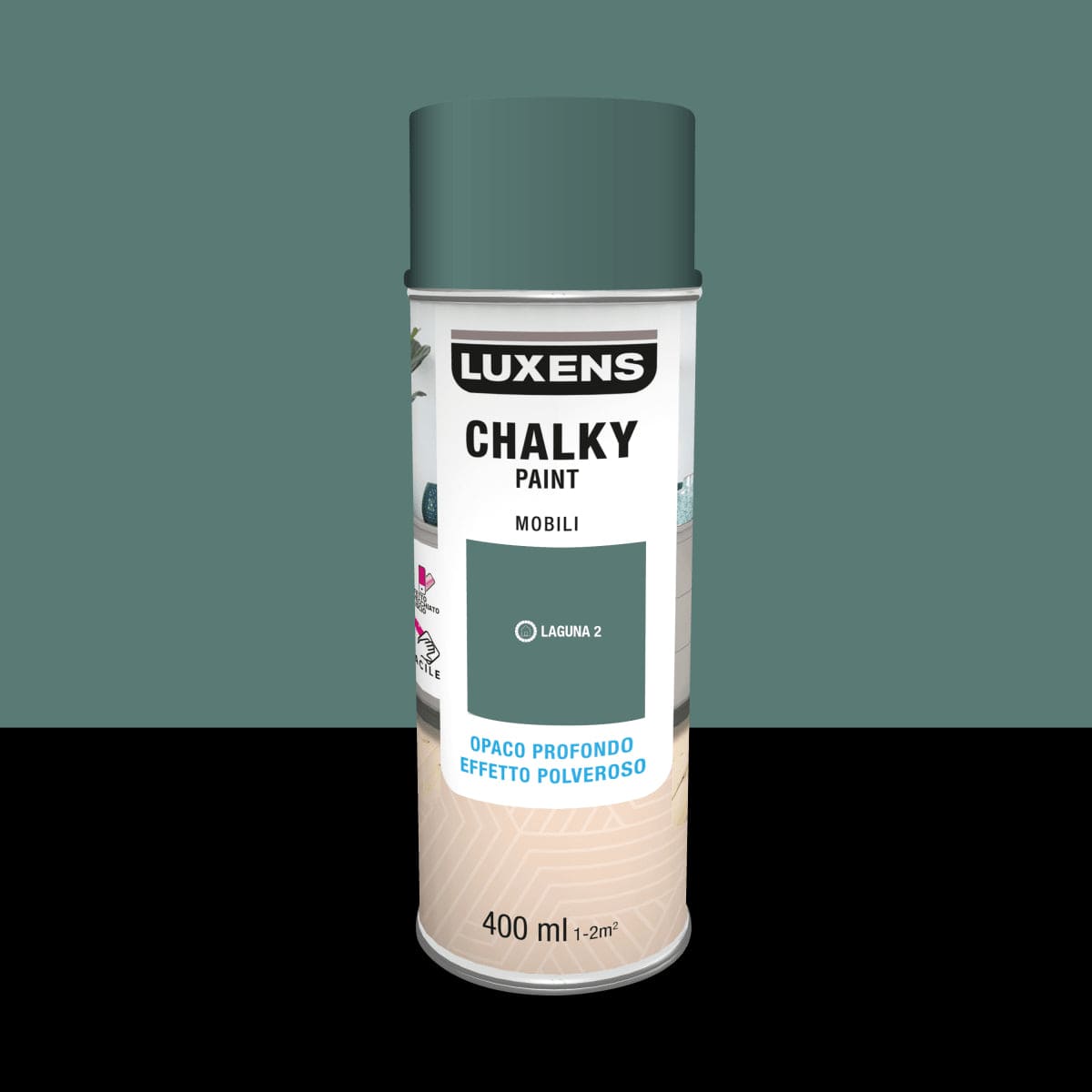 Bricocenter SPRAY CHALKY LAGUNA OPACO 400 ML  LUXENS