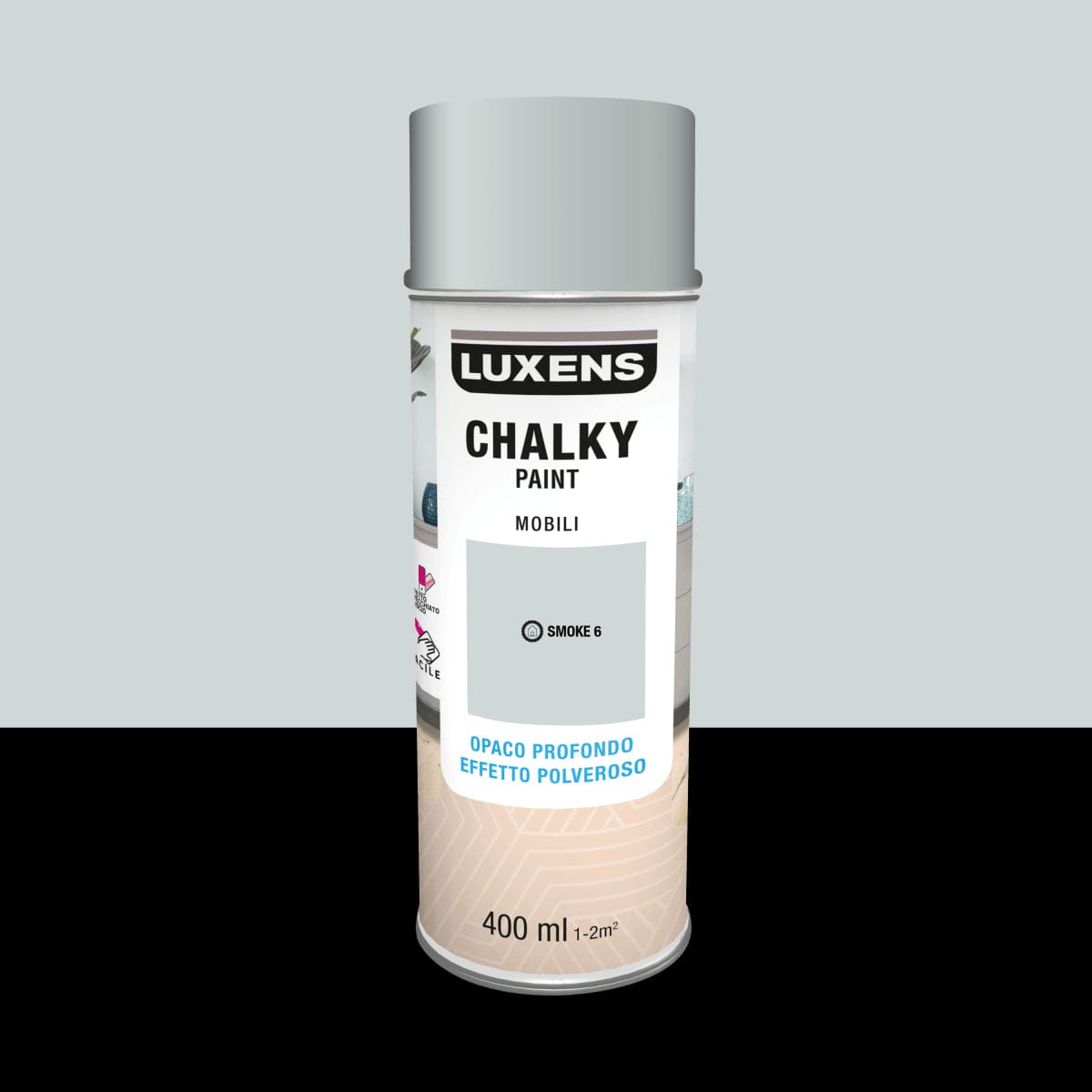 Bricocenter SPRAY CHALKY GRIGIO FUMO OPACO 400 ML LUXENS