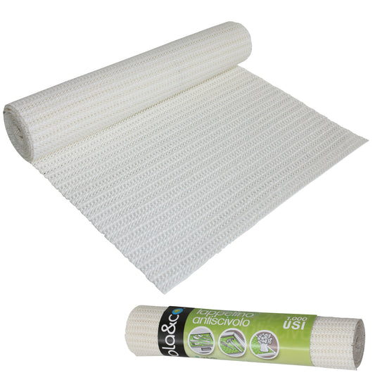 Ares white non-slip mat, 30 x 150 cm