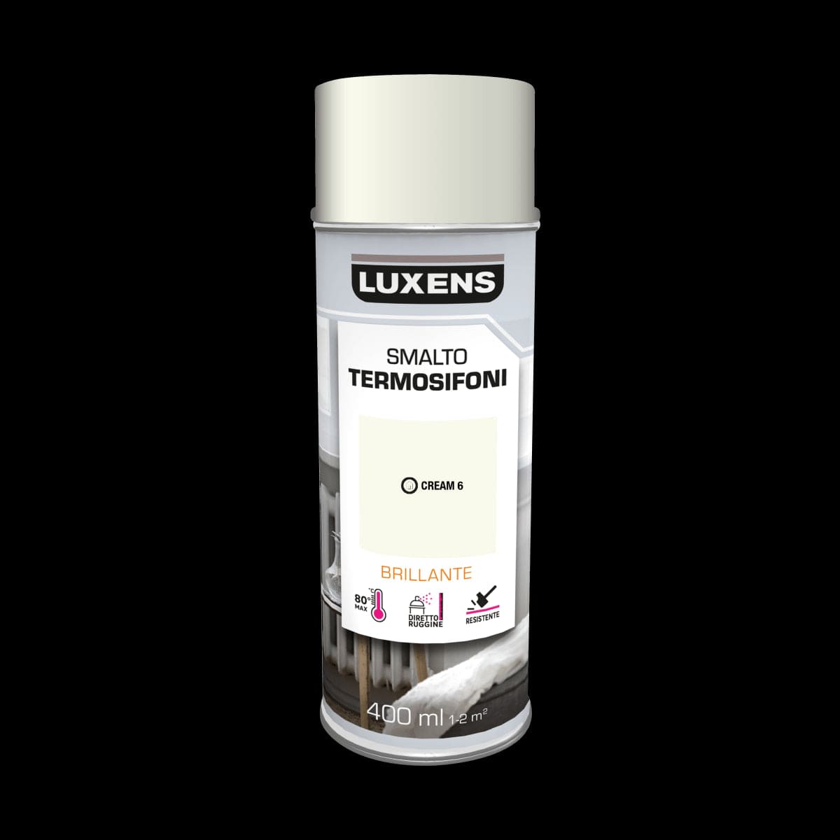 Bricocenter RADIATOR SPRAY BRILLIANT IVORY 400ML LUXENS