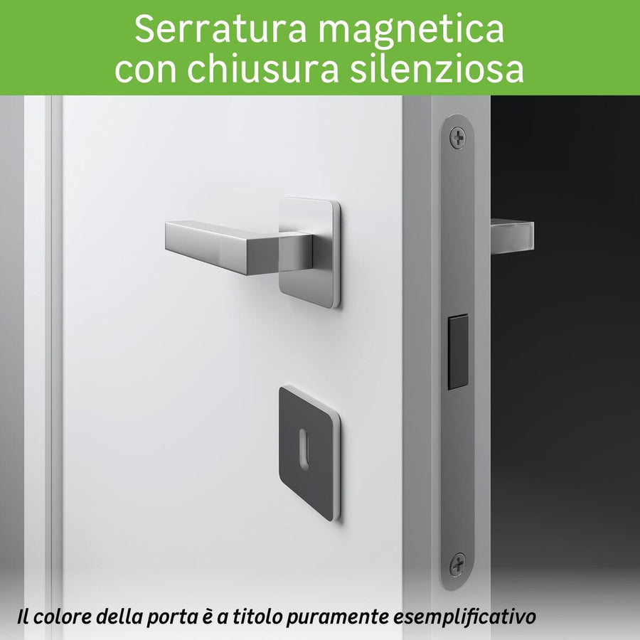 Porta oxford vetro neve reversibile 70x210