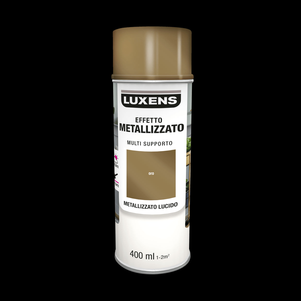 GOLD CHROME SPRAY 400 ML LUXENS