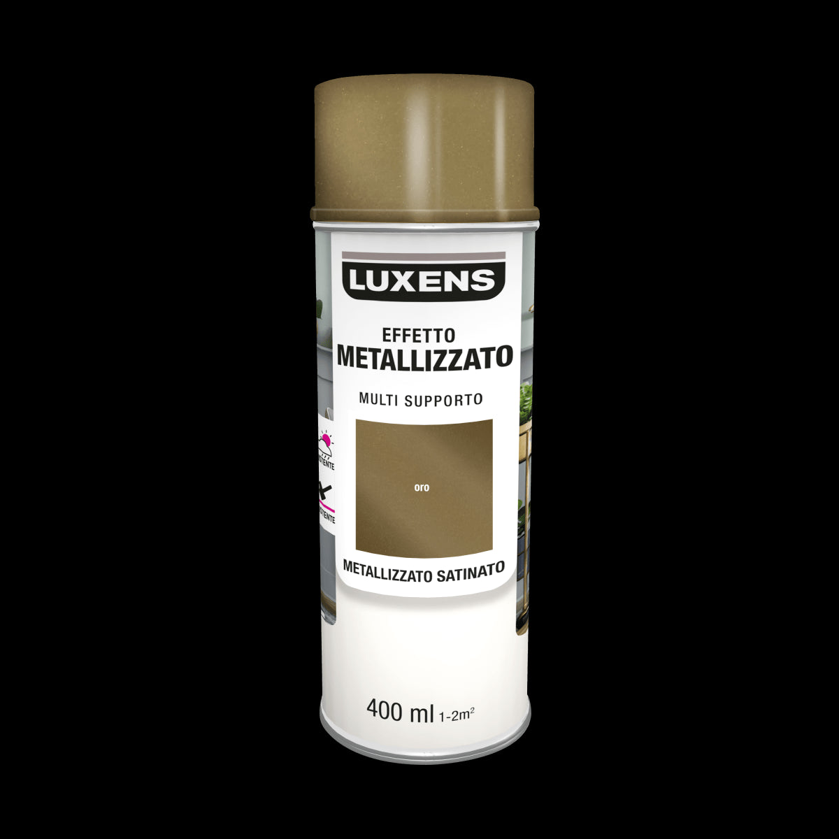 GOLD METALLISED SATIN SPRAY 400 ML LUXENS