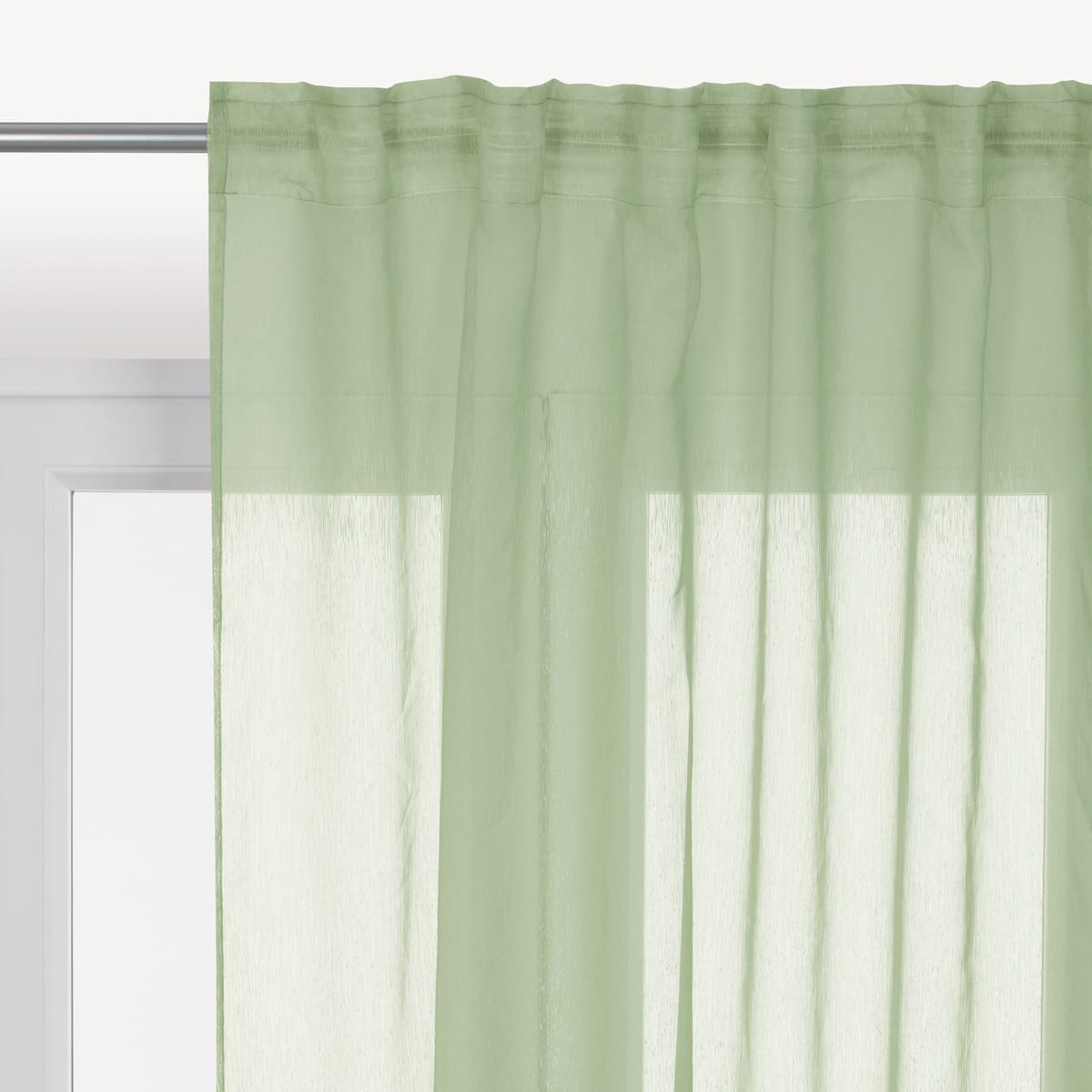 Bricocenter SOFTY GREEN FILTER CURTAIN 200X280 CM WITH HIDDEN LOOP AND WEBBING
